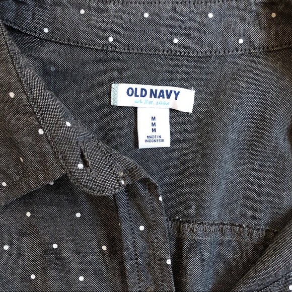 Old Navy Polka Dot Oxford Shirt - Picture 6 of 6